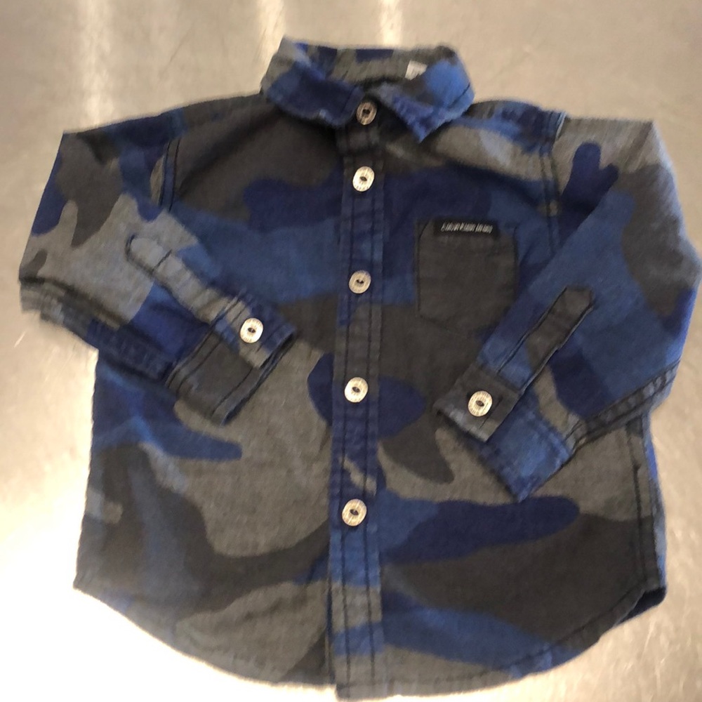 Calvin Klein toddler button down shirt